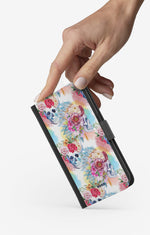 Samsung Galaxy S25 FE Wallet Case - Flowered Skulls - View 2