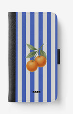 Samsung Galaxy S25 FE Wallet Case - Orange Stripes - View 1