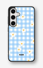 Samsung Galaxy S25 Hard Case – Blue Daisies - View 1