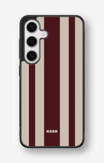 Samsung Galaxy S25 Hard Case – Bordeaux Stripe - View 1