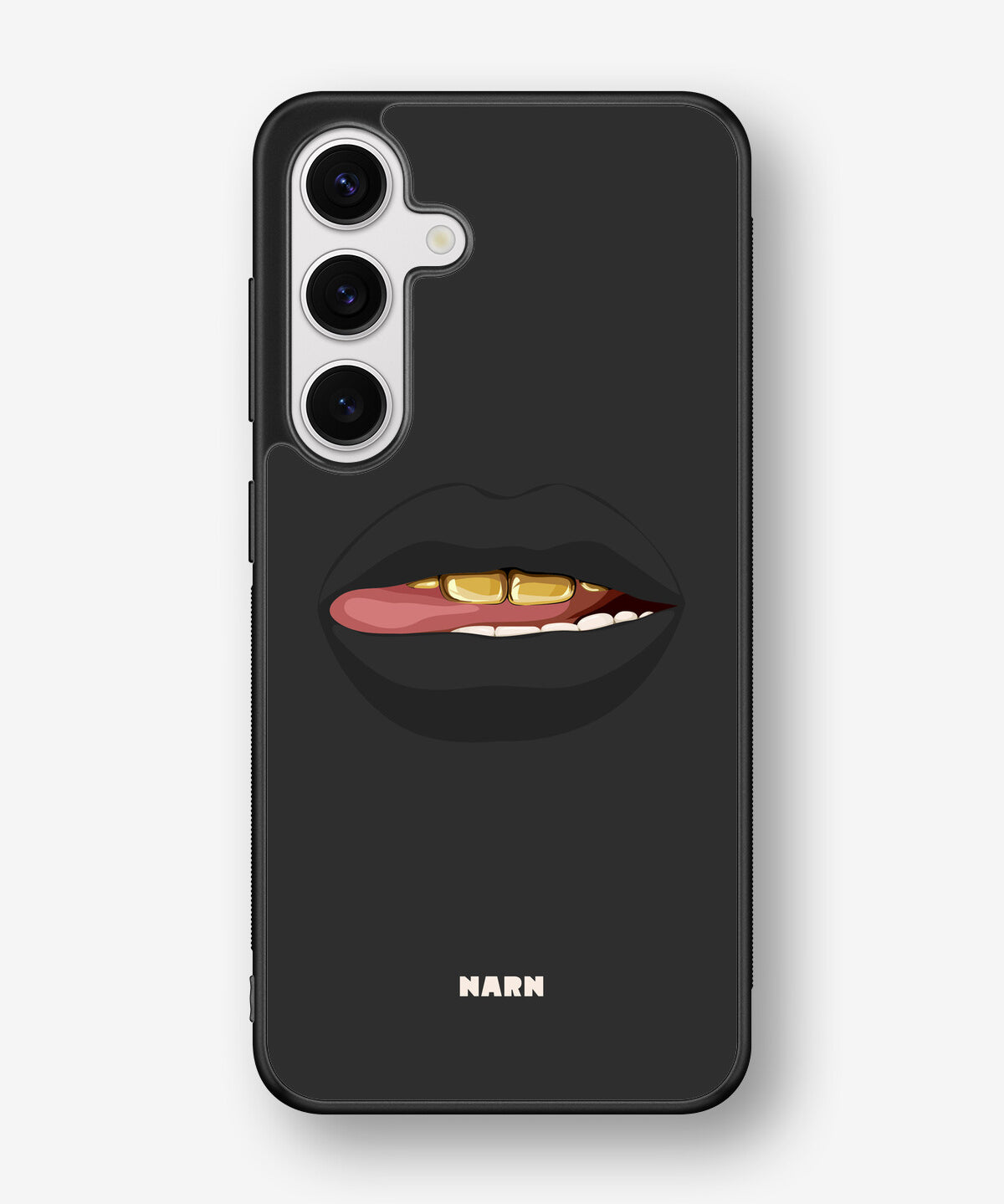 Samsung Galaxy S25 Hard Case – Golden Lips - View 1
