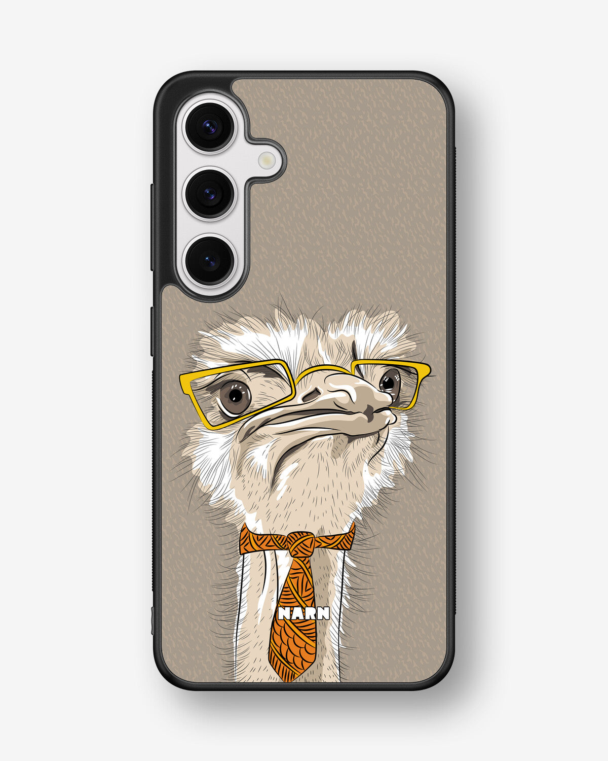 Samsung Galaxy S25 Hard Case – Hipster Ostrich - View 1