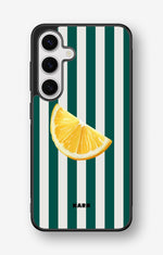 Samsung Galaxy S25 Hard Case – Lemon Stripes - View 1