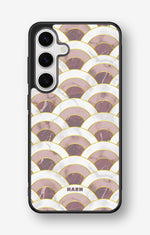 Samsung Galaxy S25 Hard Case – Pink Marble Waves - View 1
