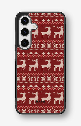 Samsung Galaxy S25 Hard Case – Reindeer Knit - View 1