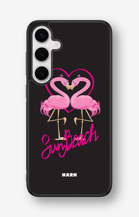 Samsung Galaxy S25 Plus Hard Case – Beach Flamingo - View 1
