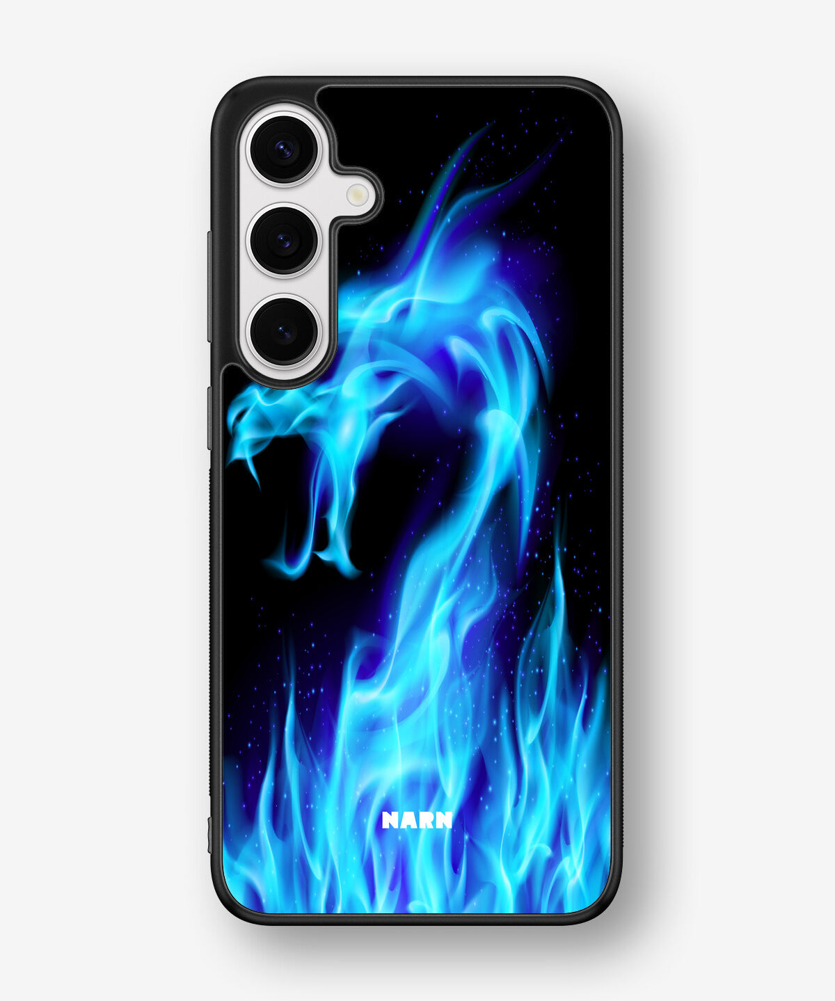 Samsung Galaxy S25 Plus Hard Case – Blue Flames Dragon - View 1