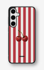 Samsung Galaxy S25 Plus Hard Case – Cherry Stripes - View 1