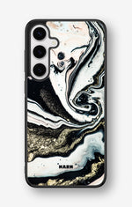 Samsung Galaxy S25 Plus Hard Case – Golden Swirl - View 1