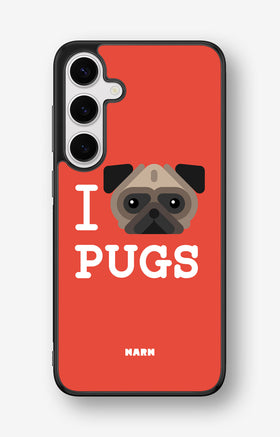 Samsung Galaxy S25 Plus Hard Case – I Love Pugs - View 1