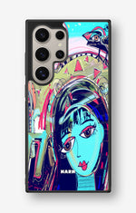Samsung Galaxy S25 Ultra Hard Case – Abstract Cat - View 1
