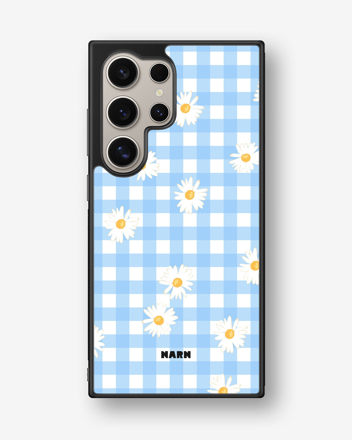 Samsung Galaxy S25 Ultra Hard Case – Blue Daisies - View 1