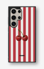 Samsung Galaxy S25 Ultra Hard Case – Cherry Stripes - View 1