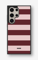 Samsung Galaxy S25 Ultra Hard Case – Cranberry Stripe - View 1