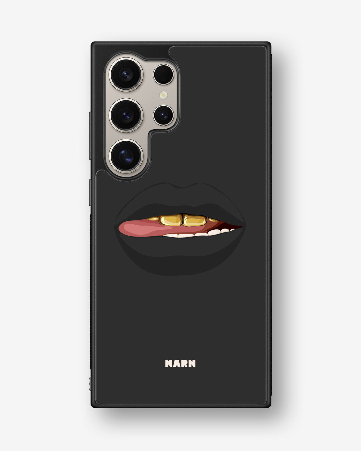 Samsung Galaxy S25 Ultra Hard Case – Golden Lips - View 1