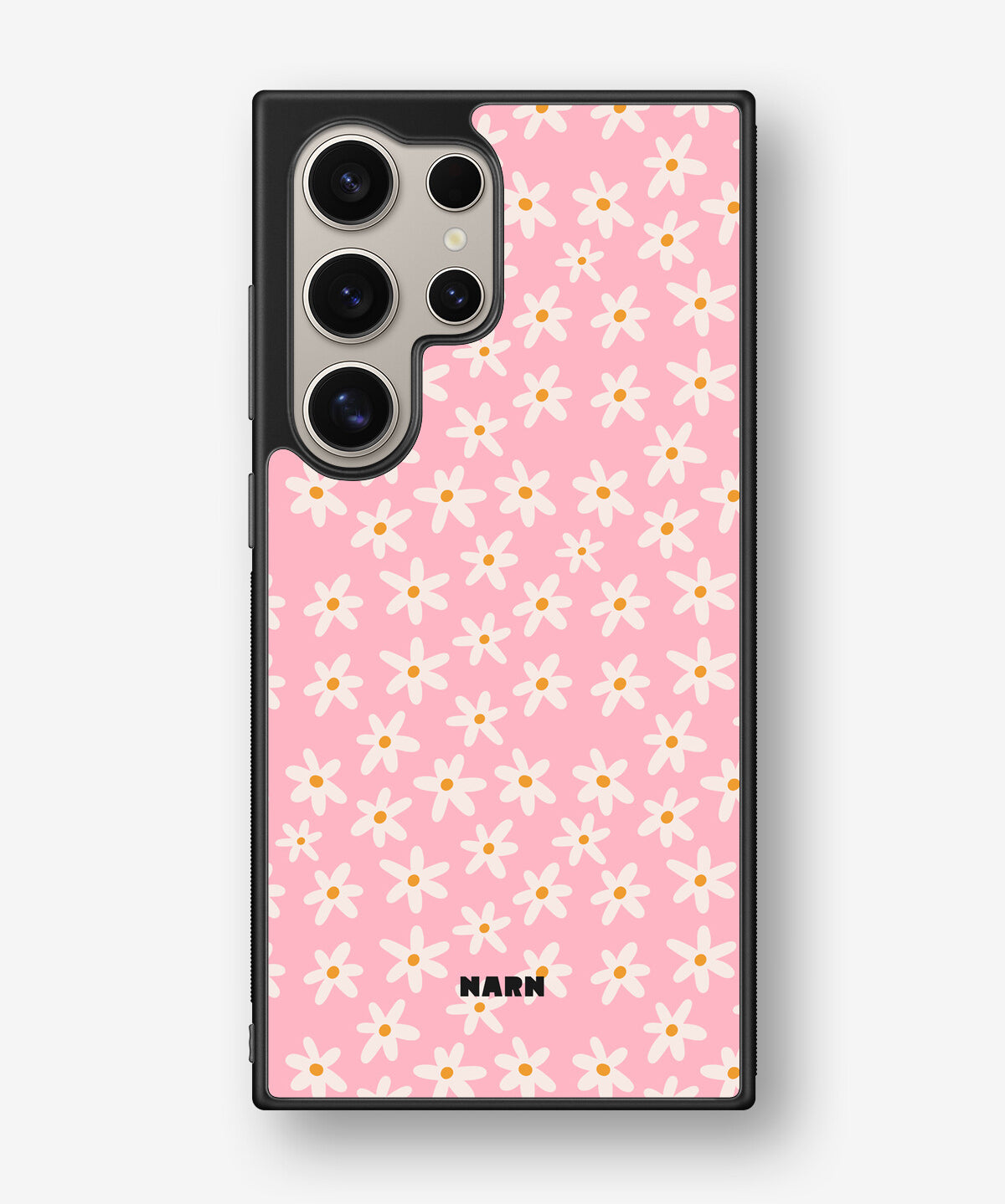 Samsung Galaxy S25 Ultra Hard Case – Pink Daisy - View 1