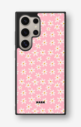 Samsung Galaxy S25 Ultra Hard Case – Pink Daisy - View 1