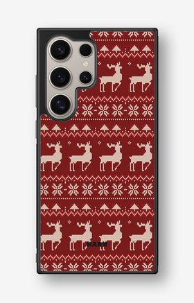 Samsung Galaxy S25 Ultra Hard Case – Reindeer Knit - View 1