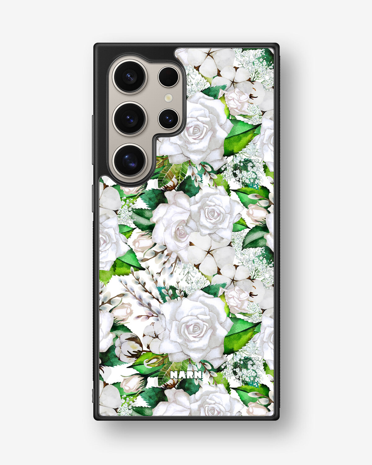 Samsung Galaxy S25 Ultra Hard Case – White Bloom - View 1