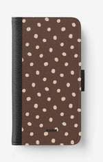 Samsung Galaxy S25 Wallet Case - Choco Dots - View 1