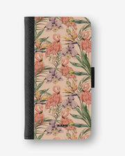 Samsung Galaxy S26 FE Wallet Case - Flamingos & Flowers - View 1