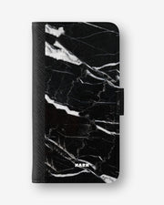 Samsung Galaxy S26 Plus Wallet Case - Black Marble - View 1