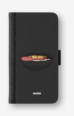 Samsung Galaxy S26 Ultra Wallet Case - Golden Lips - View 1