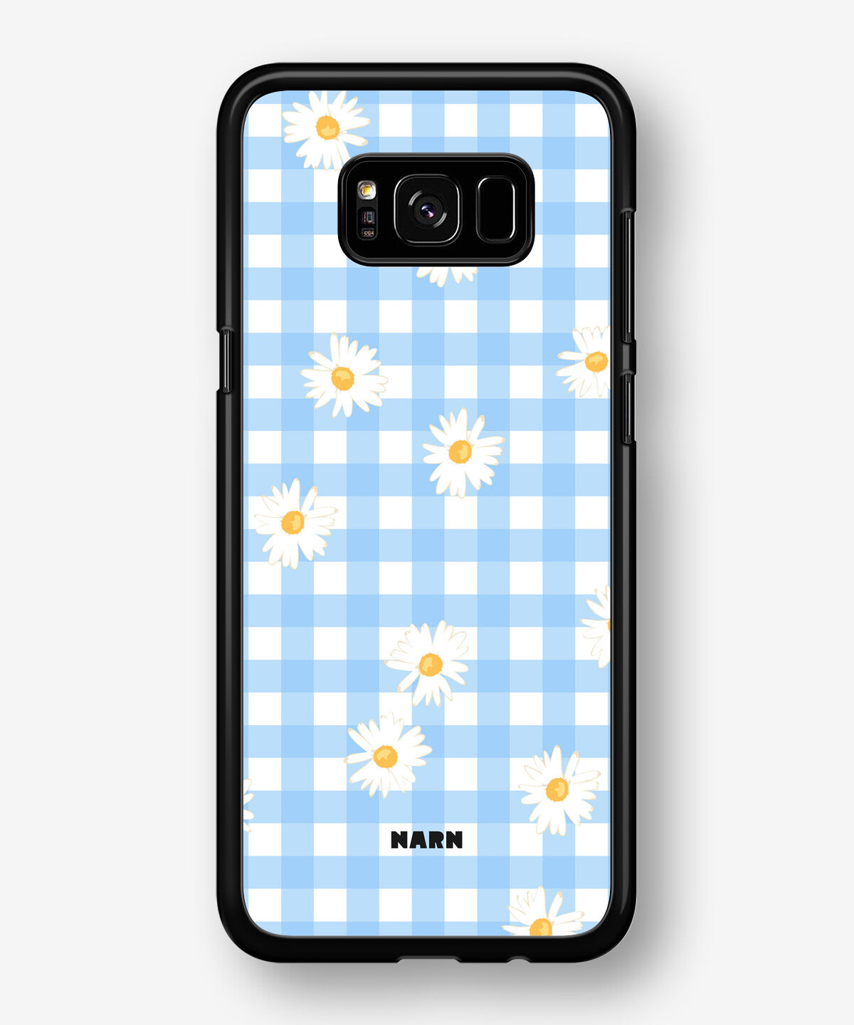Samsung Galaxy S8 Hard Case – Blue Daisies - View 1