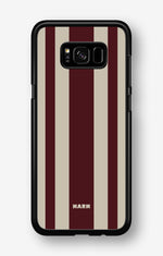Samsung Galaxy S8 Hard Case – Bordeaux Stripe - View 1