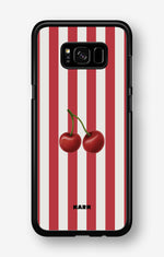 Samsung Galaxy S8 Hard Case – Cherry Stripes - View 1