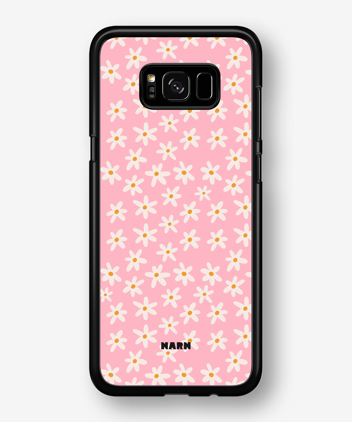 Samsung Galaxy S8 Hard Case – Pink Daisy - View 1