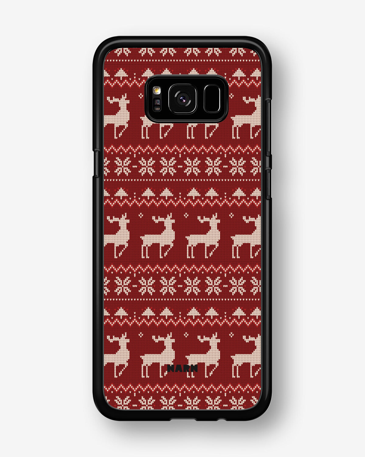 Samsung Galaxy S8 Hard Case – Reindeer Knit - View 1