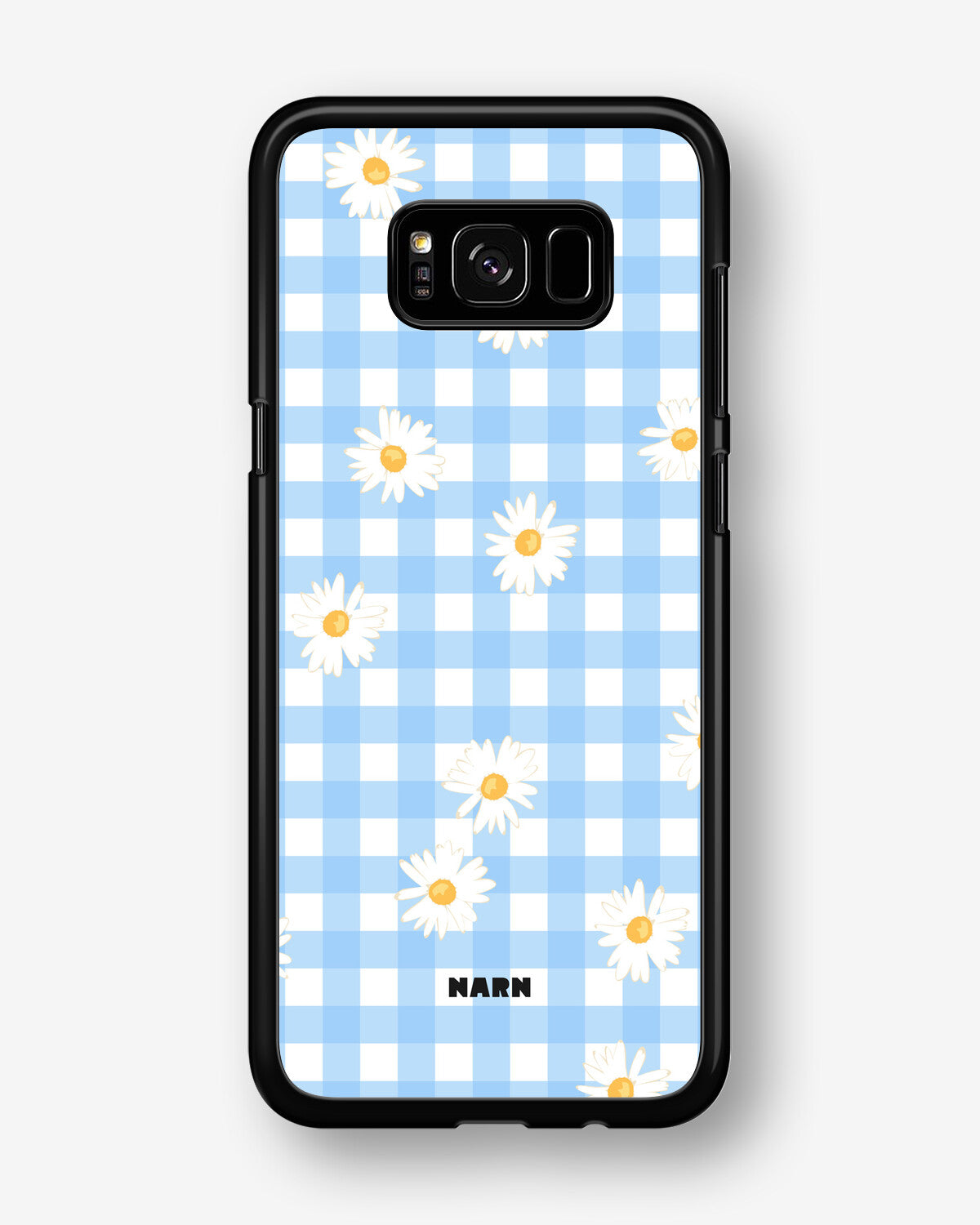 Samsung Galaxy S8 Plus Hard Case – Blue Daisies - View 1