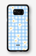 Samsung Galaxy S8 Plus Hard Case – Blue Daisies - View 1