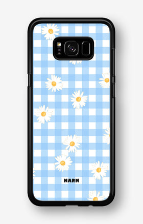 Samsung Galaxy S8 Plus Hard Case – Blue Daisies - View 1