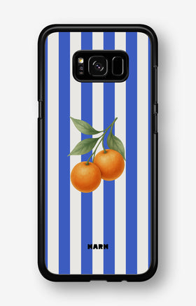 Samsung Galaxy S8 Plus Hard Case – Orange Stripes - View 1