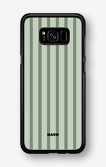 Samsung Galaxy S8 Plus Hard Case – Sage Stripes - View 1