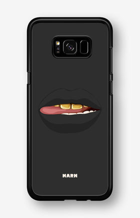 Samsung Galaxy S8 Plus Hard Case – Golden Lips - View 1