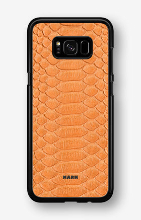 Samsung Galaxy S8 Plus Hard Case – Orange Snake - View 1