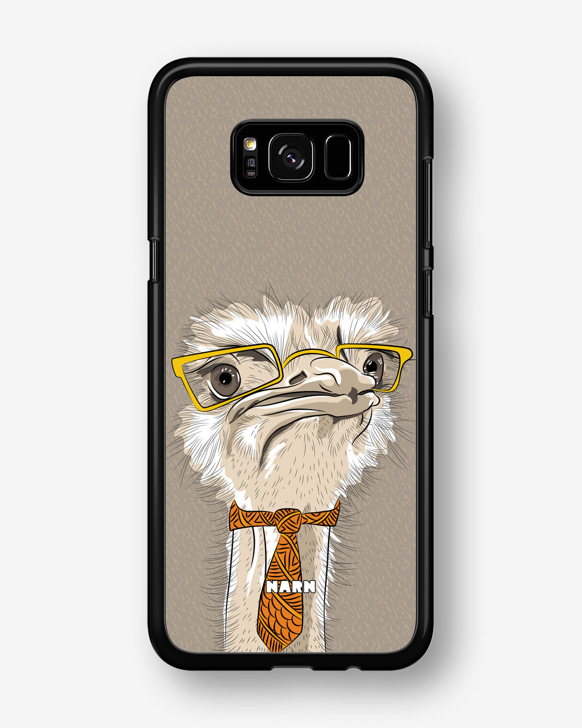 Samsung Galaxy S8 Hard Case – Hipster Ostrich - View 1