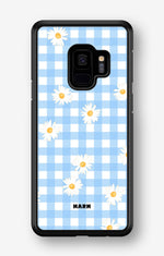 Samsung Galaxy S9 Hard Case – Blue Daisies - View 1