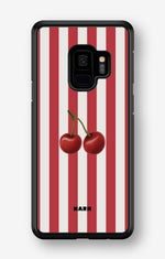 Samsung Galaxy S9 Hard Case – Cherry Stripes - View 1