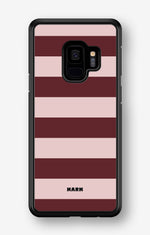 Samsung Galaxy S9 Hard Case – Cranberry Stripe - View 1