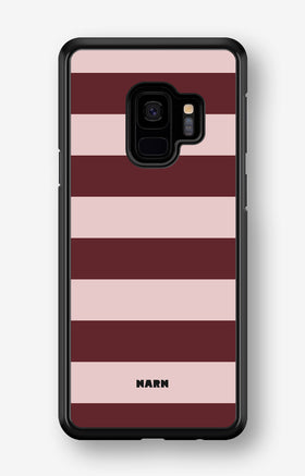 Samsung Galaxy S9 Hard Case – Cranberry Stripe - View 1