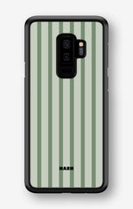 Samsung Galaxy S9 Plus Hard Case – Sage Stripes - View 1
