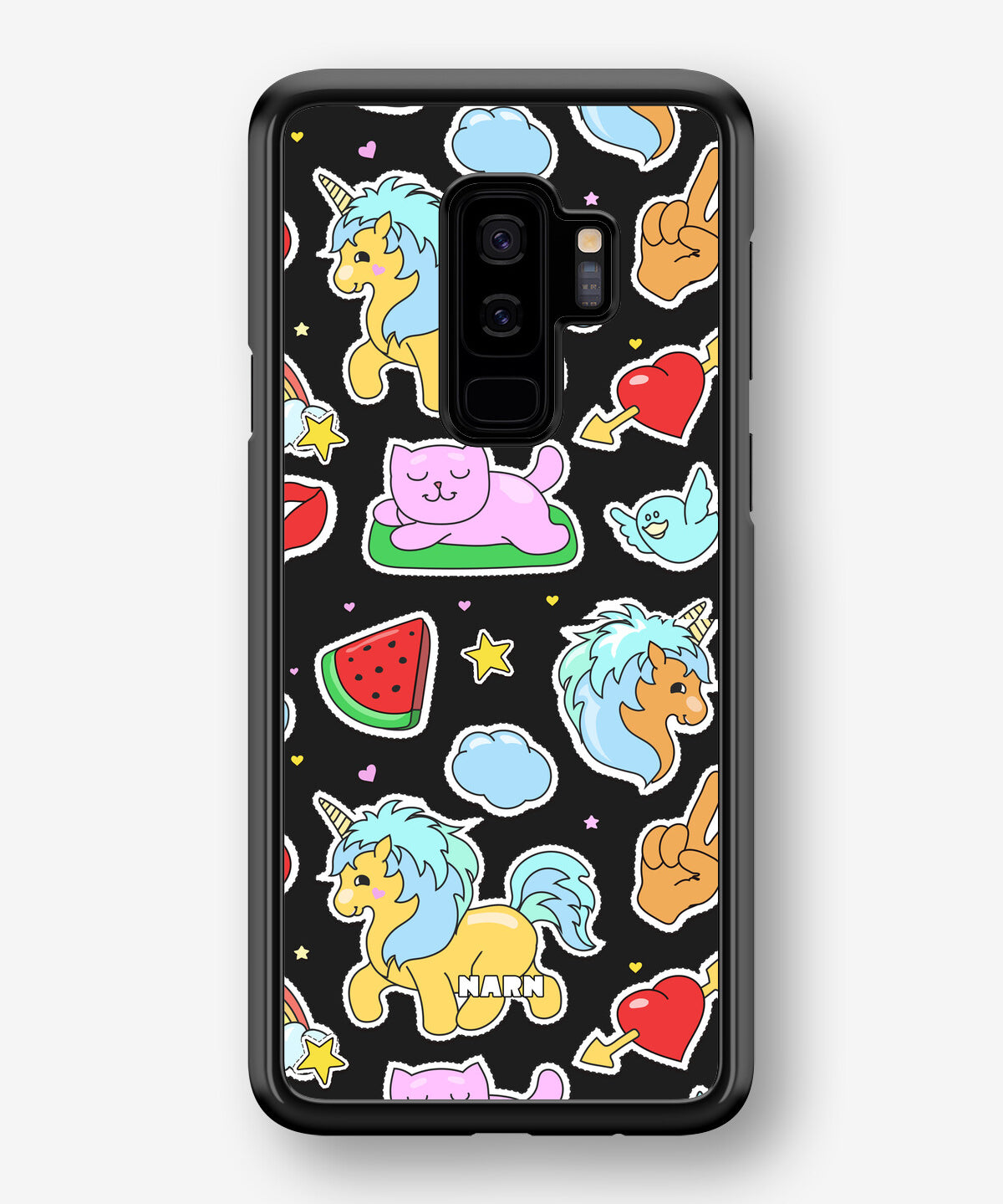 Samsung Galaxy S9 Plus Hard Case – Cute Stickers - View 1