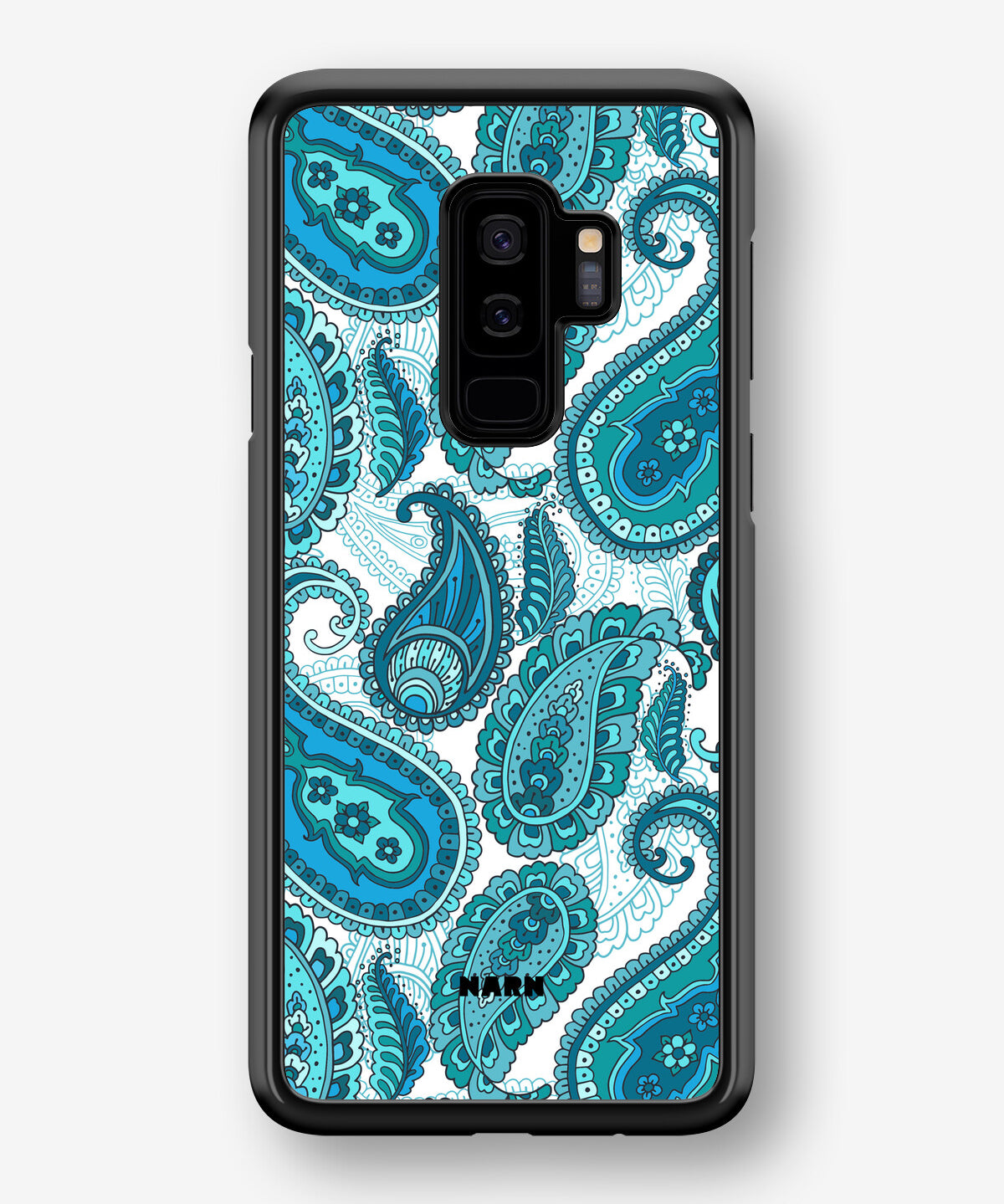 Samsung Galaxy S9 Plus Hard Case – Turquoise Paisley - View 1