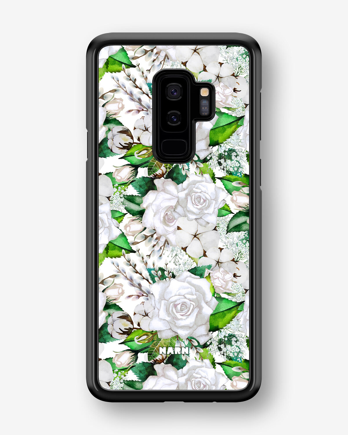 Samsung Galaxy S9 Plus Hard Case – White Bloom - View 1