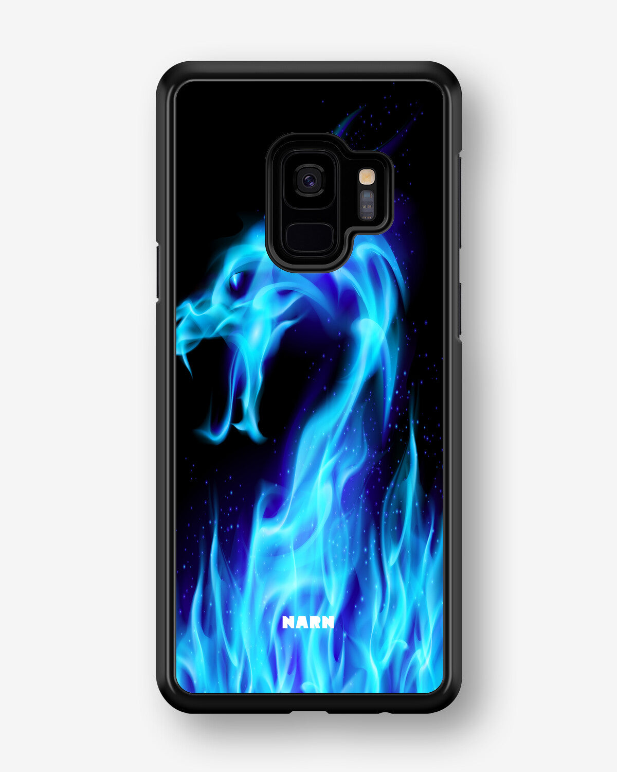 Samsung Galaxy S9 Hard Case – Blue Flames Dragon - View 1