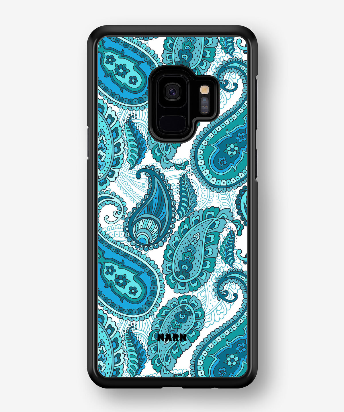 Samsung Galaxy S9 Hard Case – Turquoise Paisley - View 1